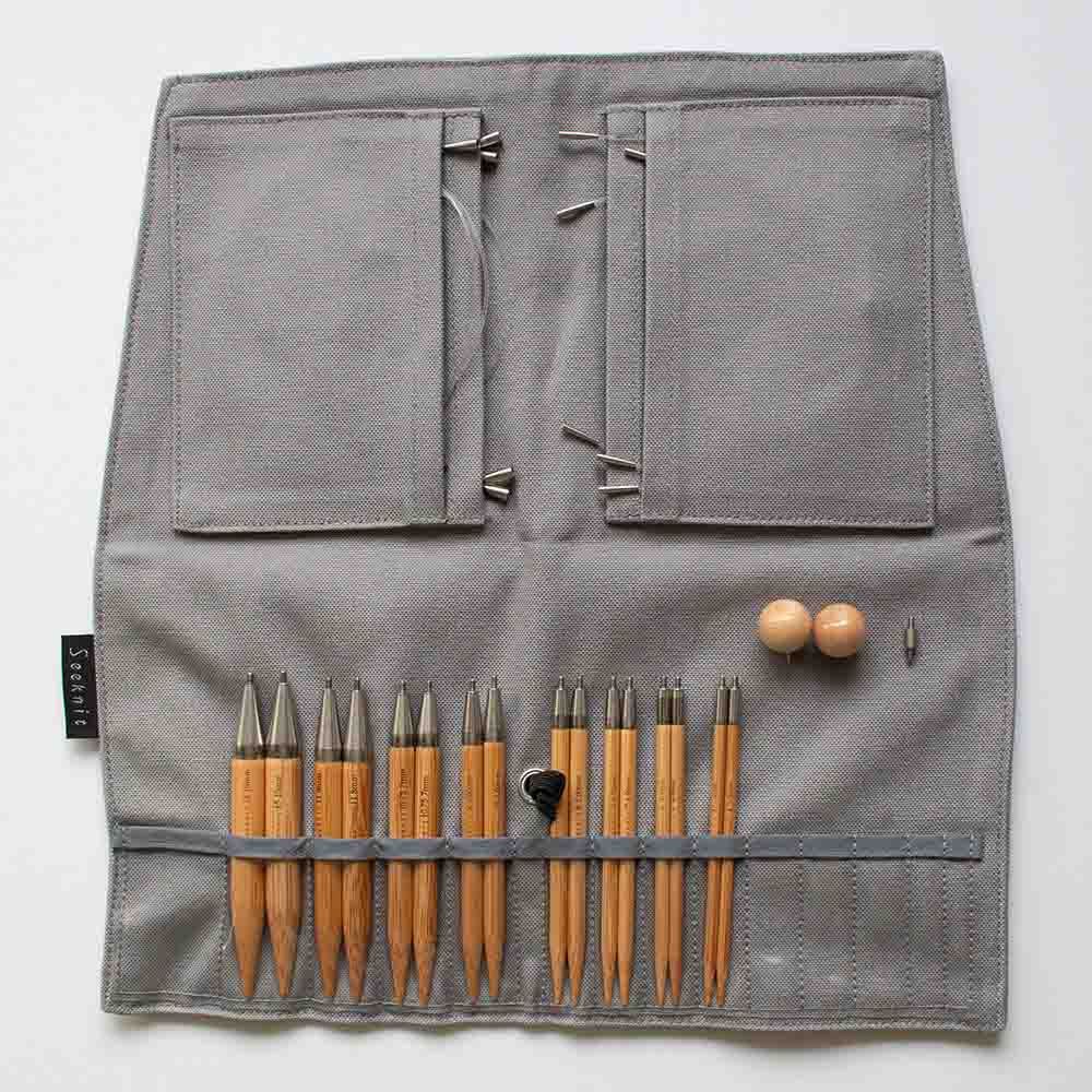 ESTUCHE AGUJAS INTERCAMBIABLES 15CM SEEKNIT CURVE KOSHITSU PREMIER